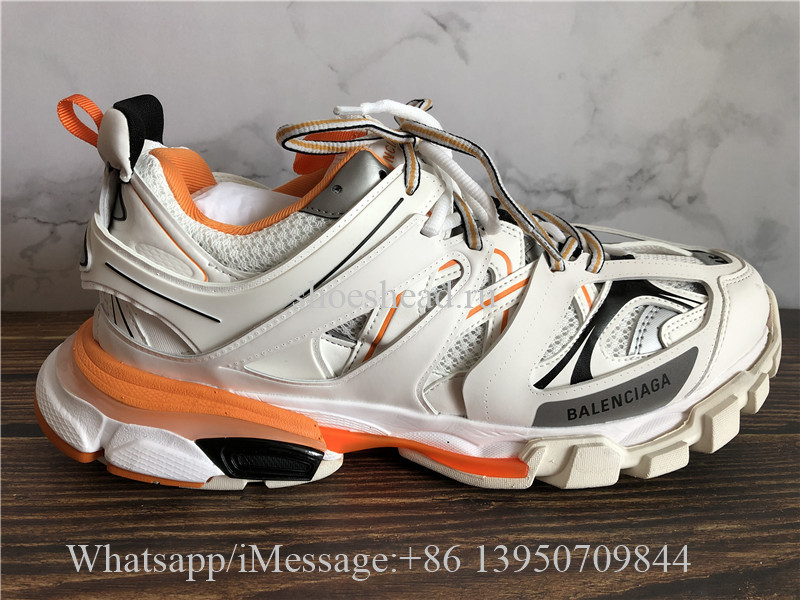 balenciaga track 3.0 orange white