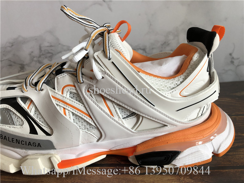 balenciaga track 3.0 orange white