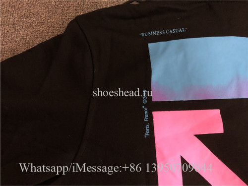 Us 90 Off White Co Virgil Abloh 18fw Hoodie Black Gradient