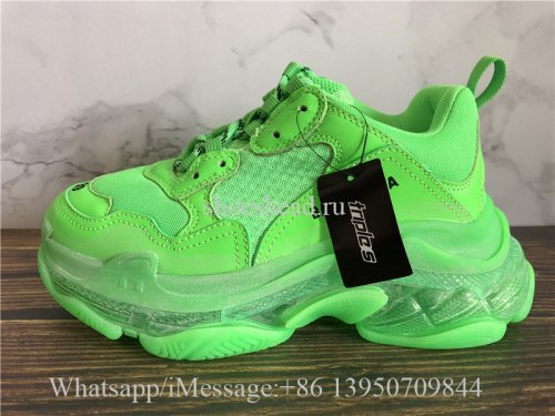 BALENCIAGA TRIPLE S BLACK! Not distressed. Sold Depop