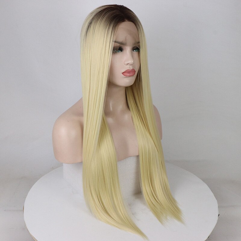 Fantasy Beauty 4 T 613 Ombre Blonde Wigs With Dark Roots Straight