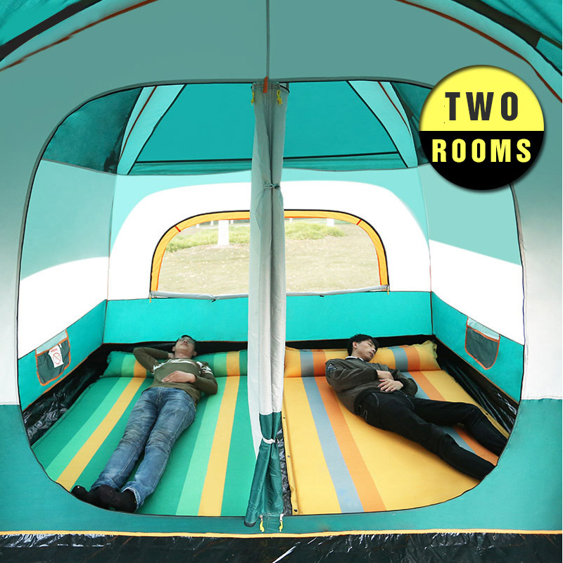 Tentsme Camping Cabin 2 Rooms Tent With Two Bedrooms And A Living Room For 6 8 10 Person 3 Sizes
