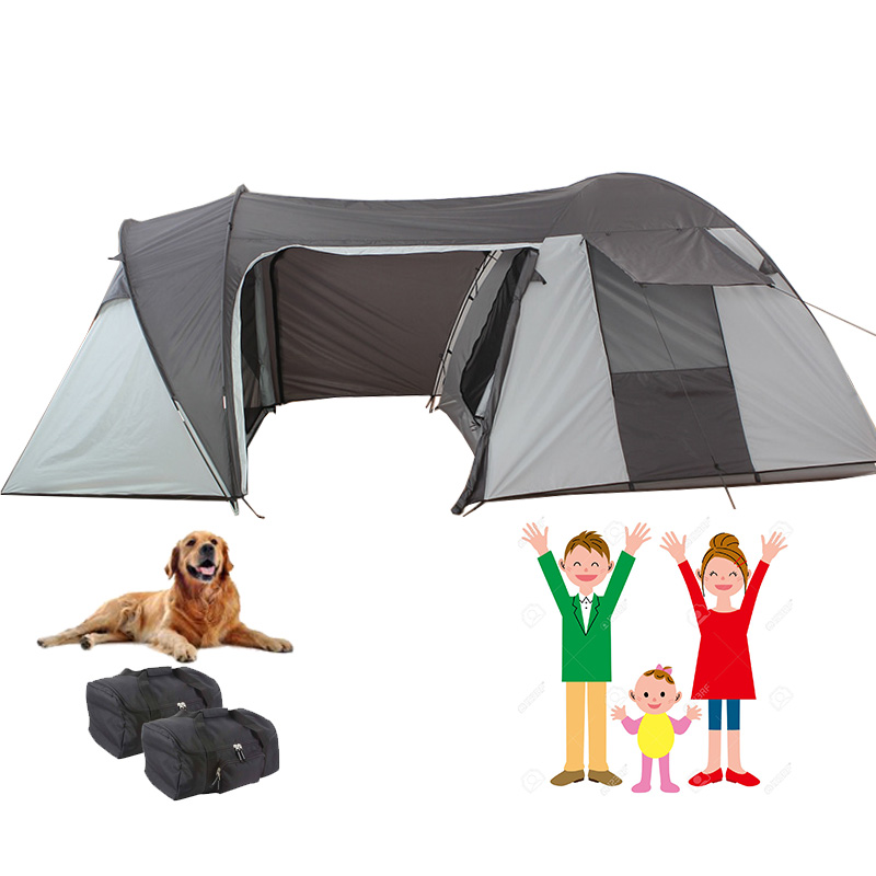 Tentsme Family Camping With Dogs 2 3 4 Person Unique Tent With A Small Single Bedroom For Pet