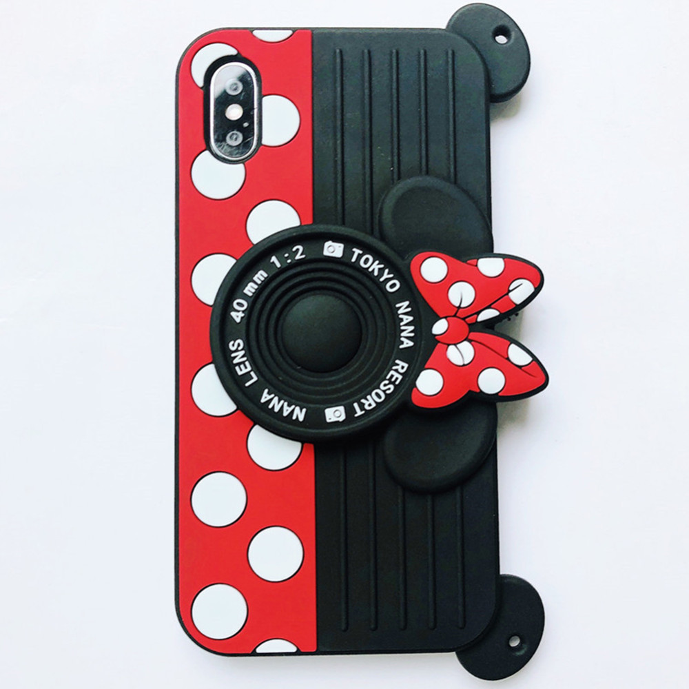 Buy 3d Mickey Mouse Iphone Case Cartoon Camera Neck Strap Iphone