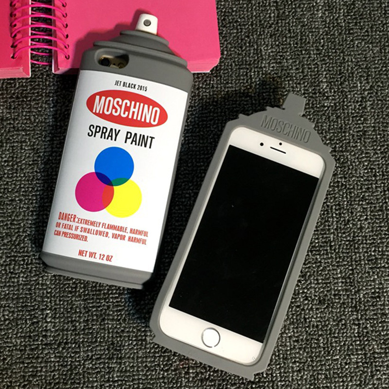 Buy 3d Spray Paint Cans Phone Case Personality Apple Silicone Shell