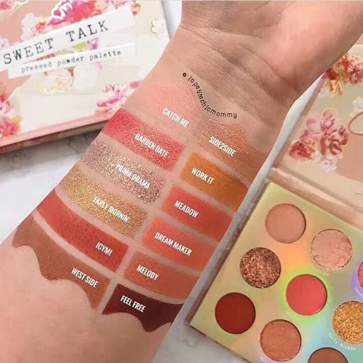 Colourpop 12 Color Glitter Shimmer Eye Shadow Powder Matte Eyeshadow Palette Cosmetic Makeup Give It To Me Straight