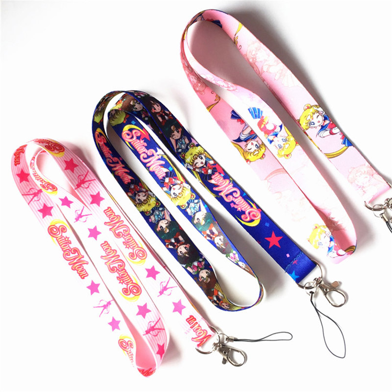 lot anime Sailor moon new Straps Lanyard ID Badge Holders Mobile Neck Key chain
