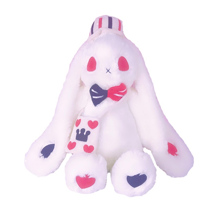 goth bunny plush