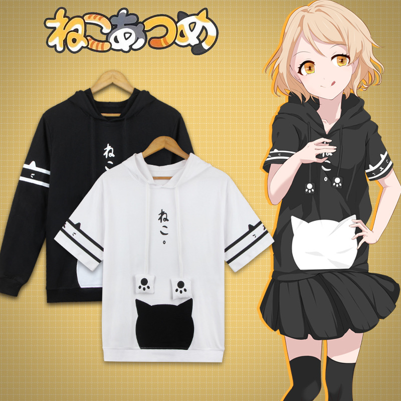 anime neko hoodie