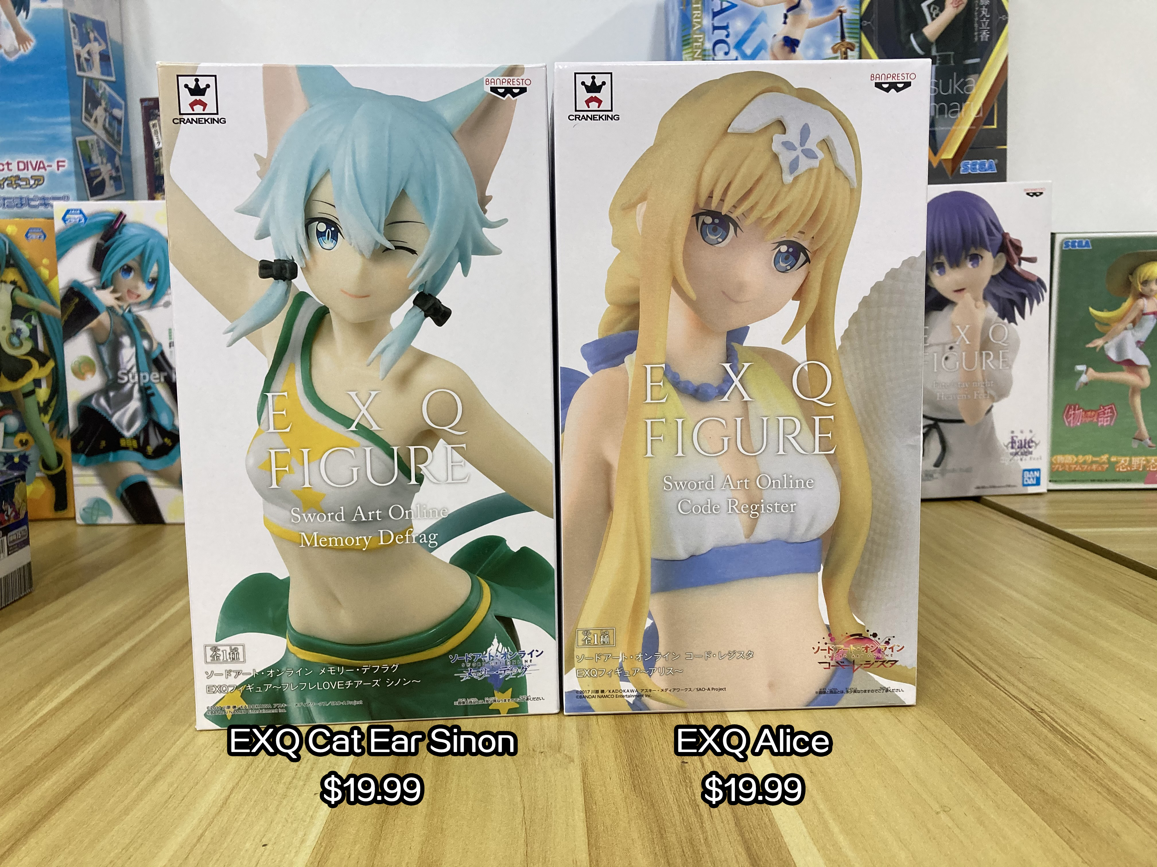 Anime Sword Art Online Exq Cat Ear Sinon Exq Alice Figure Cat ears are superior to bunny ears. moe energy