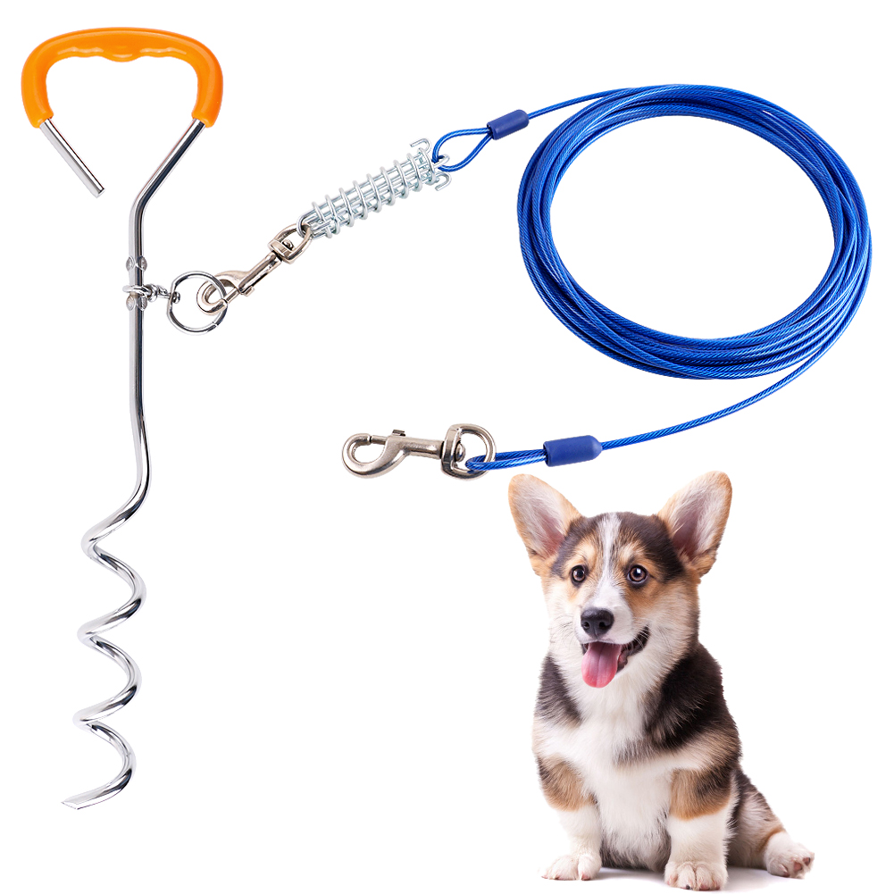 rust proof dog tie out