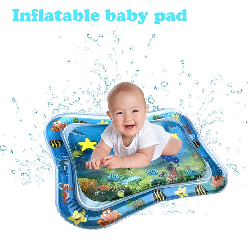 Baby Crawling Water Mat Inflatable Play Pat Playmat Toddler Pad