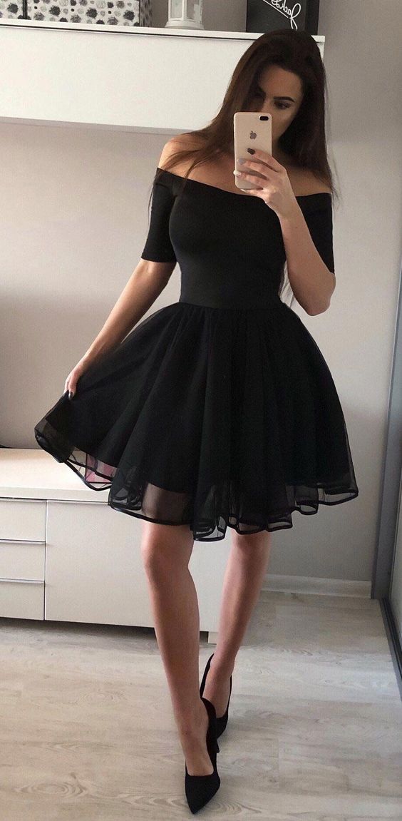 off shoulder short dress