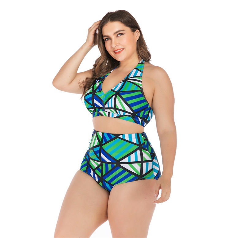 high waisted bikini set plus size