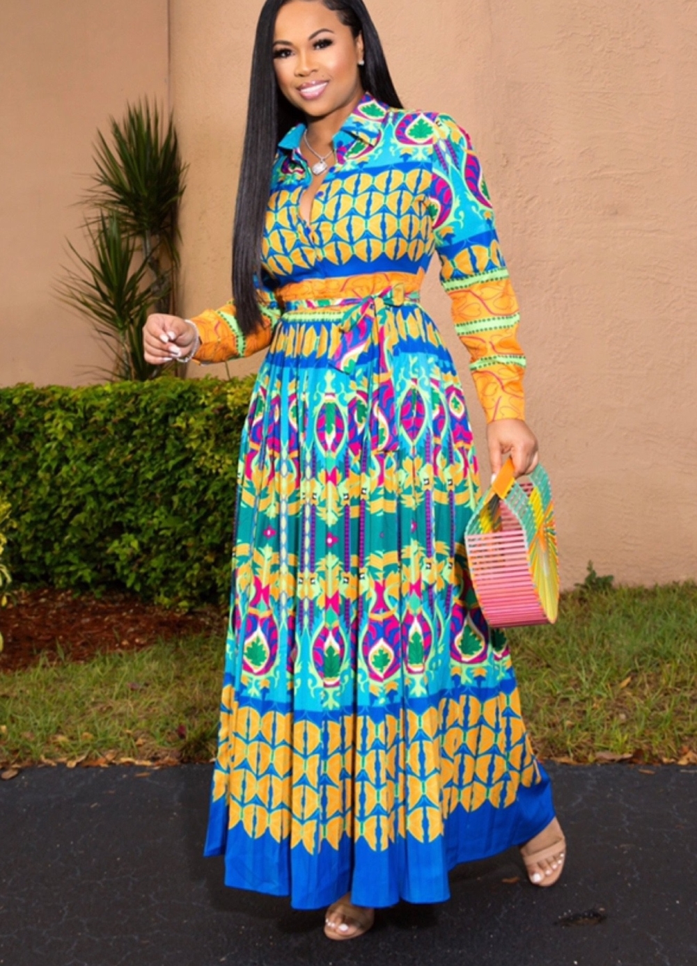 colorful maxi dresses 2019