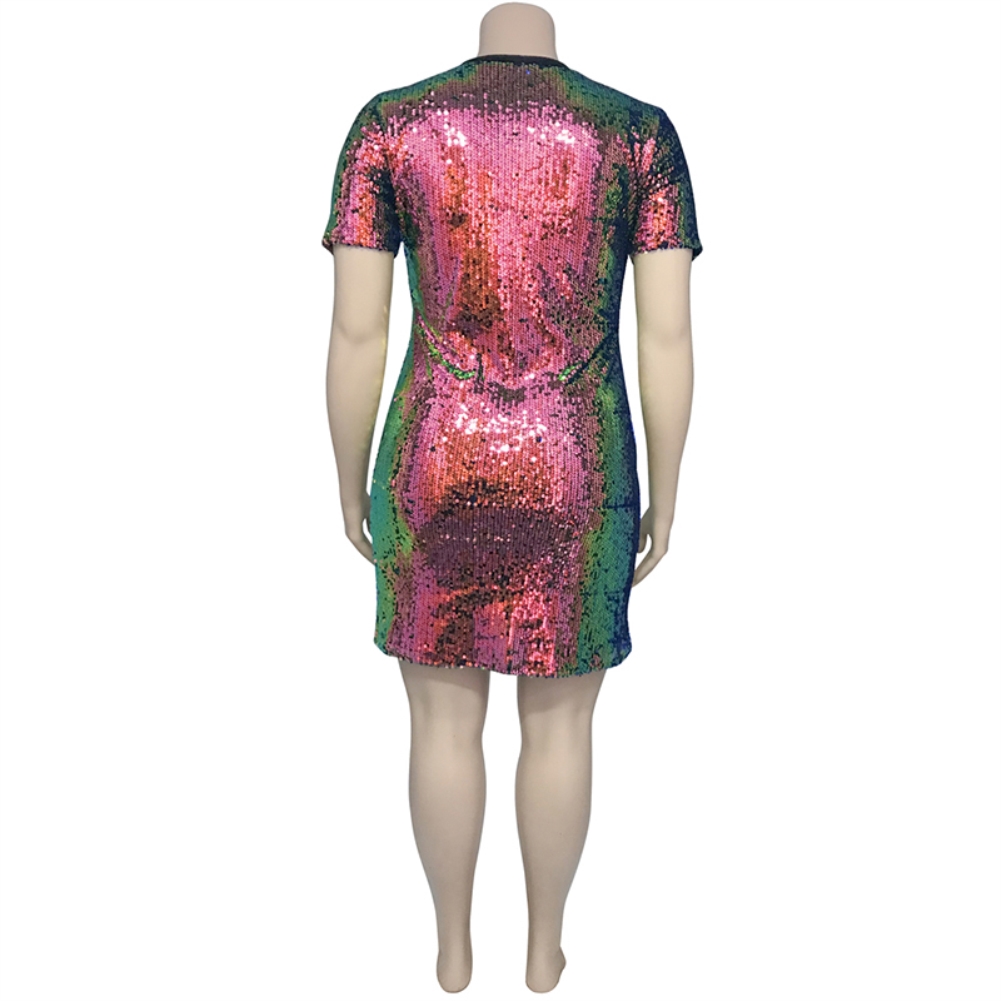 color changing sequin dress