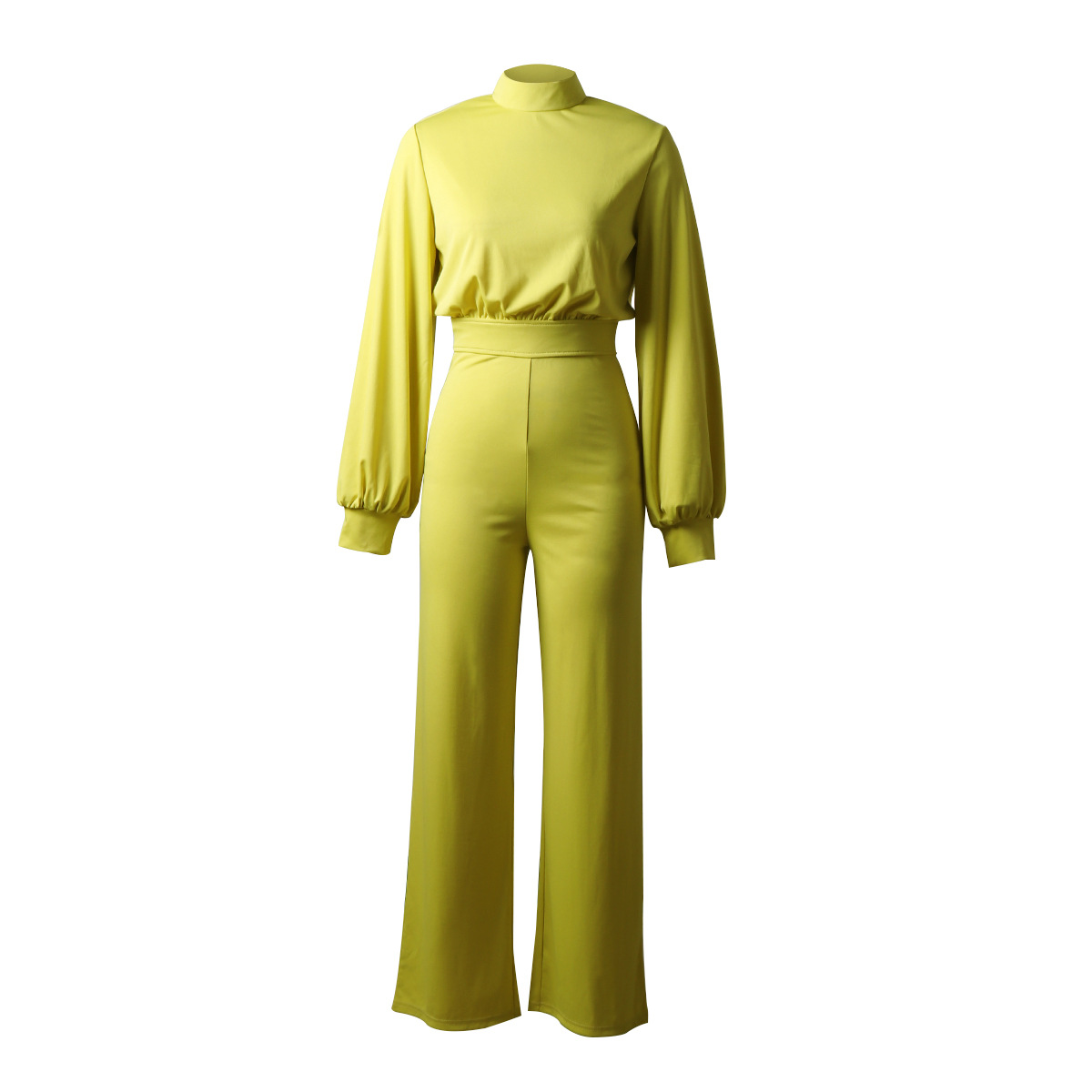 yellow formal jumpsuit