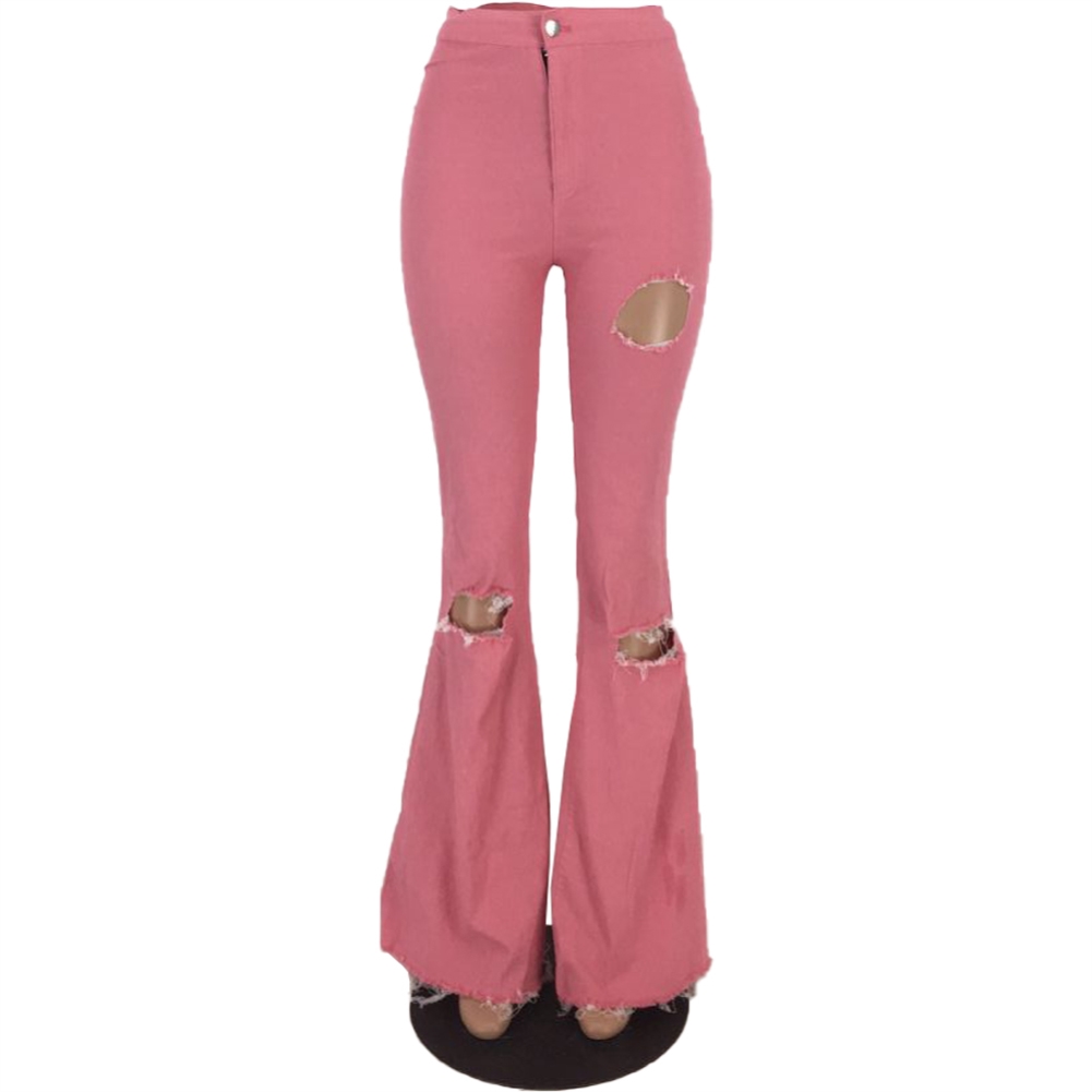 hot pink flare pants