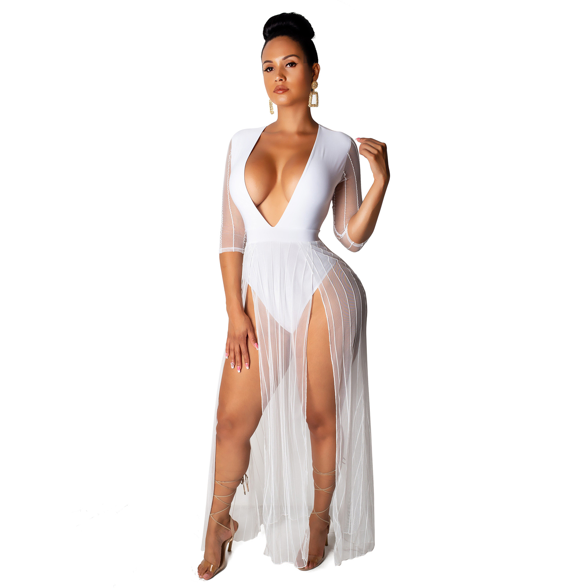 high split maxi dress