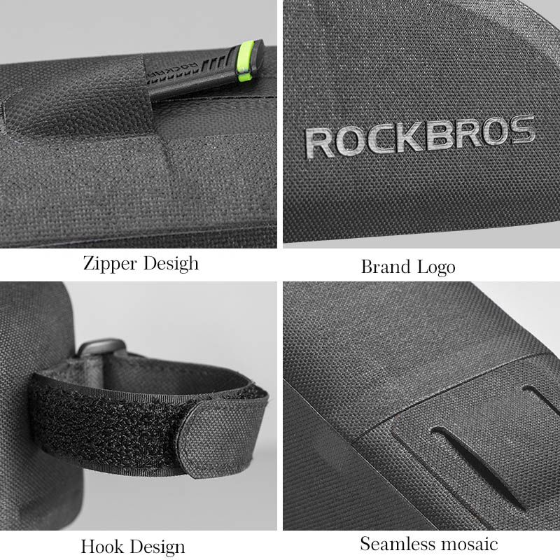 ROCKBROS Waterproof Bike Bag Large Capacity Bag Top Tube Bag Black S
