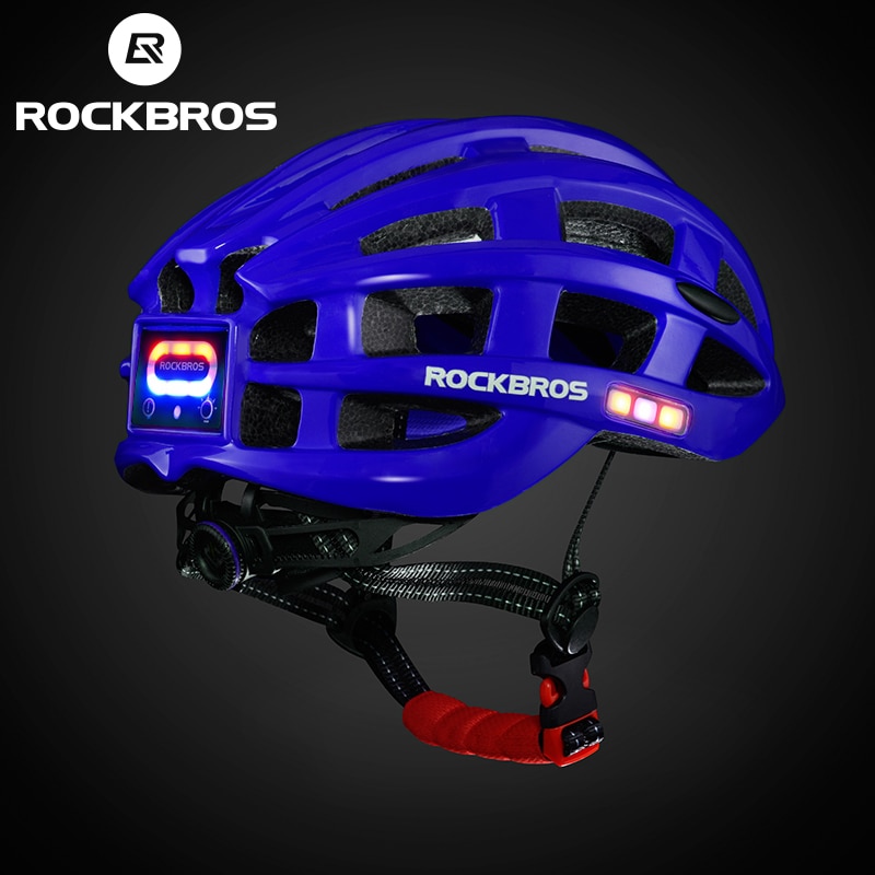 ROCKBROS Ultralight Cycling Road Bike MTB Helmet with Light Size 57-62cm Yellow 