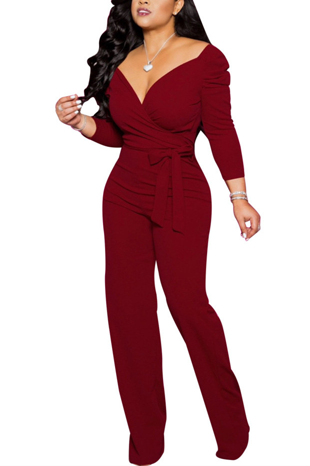 red workers jumpsuit