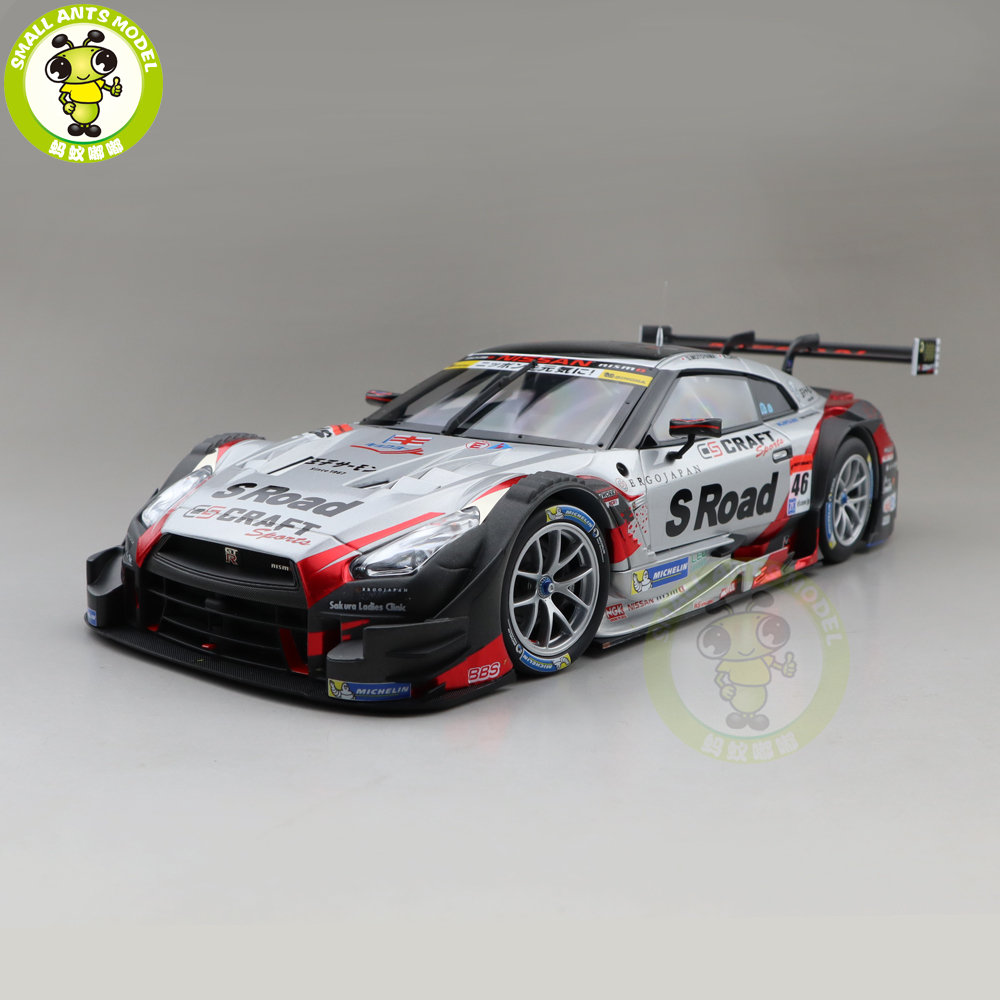 EBBRO 1/18 Nissan Super GTR35 GT500 GT-R GTR 2016 Diecast Model Race Car