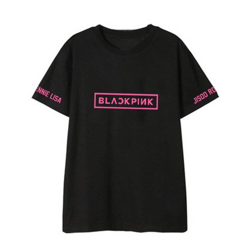 black pink tee