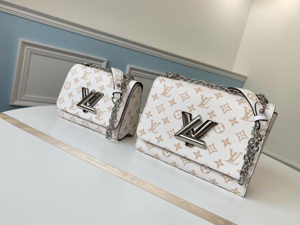 US$ 360 - Louis Vuitton/LV twist monogram flap sling-chain crossbody shoulder bag retro ...