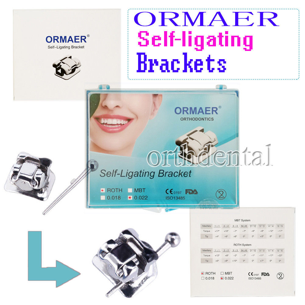 ORMAER Dental Orthdentic Self-Ligating Brackets Roth/MBT 28pcs/kit DAMON Q System