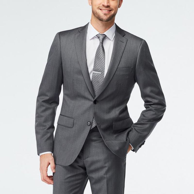 Hanayome Mens Suit 2 Pieces Slim Fit Suit Jacket Pant Coat Business Blazer for Men