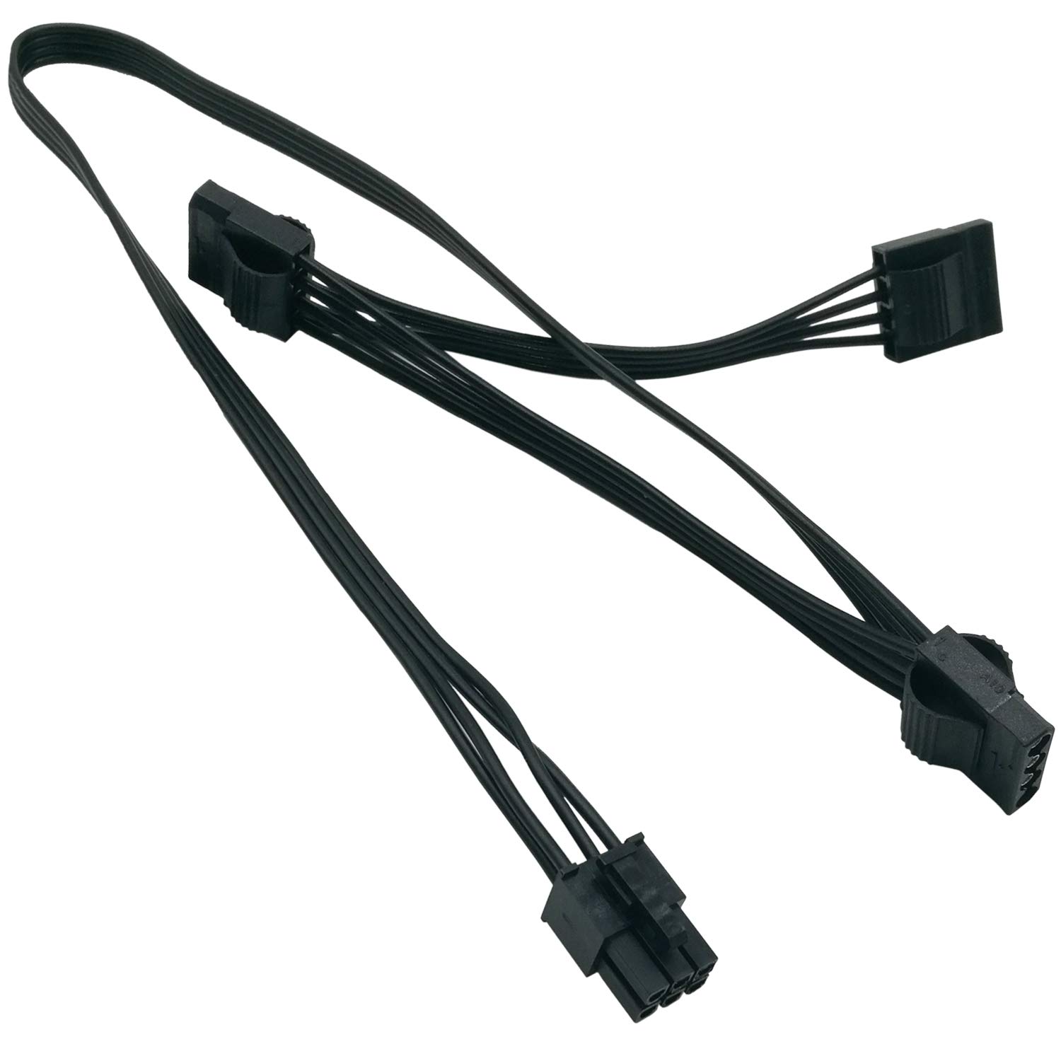 Computer Cables 6Pin PCI-E to 3 IDE Molex 4Pin Modular Power Supply Adapter Cable for Corsair HX750i HX850i HX1000i HX1200i Cable Length: 40cm 18AWG, Color: 10PCS 
