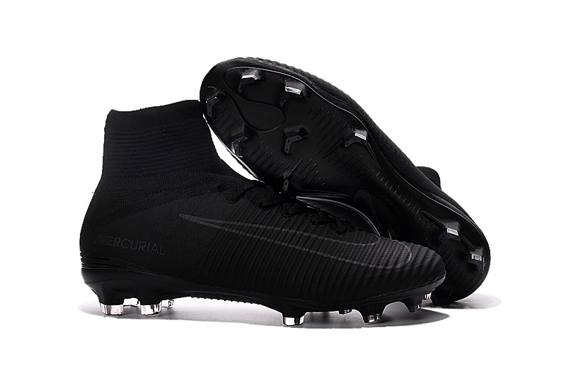 all black soccer cleats