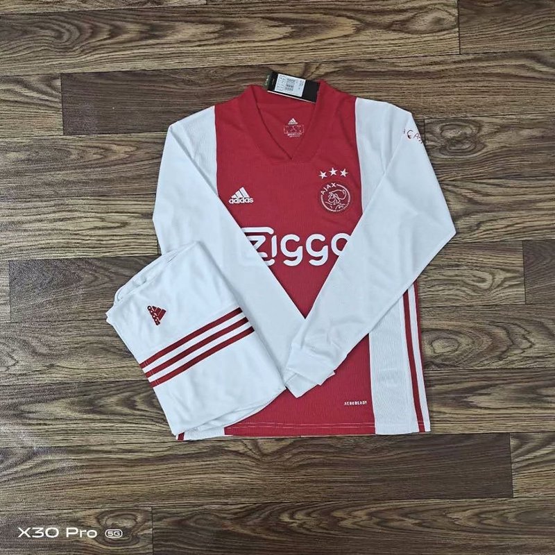 20-21 Ajax home long sleeve Soccer Jersey