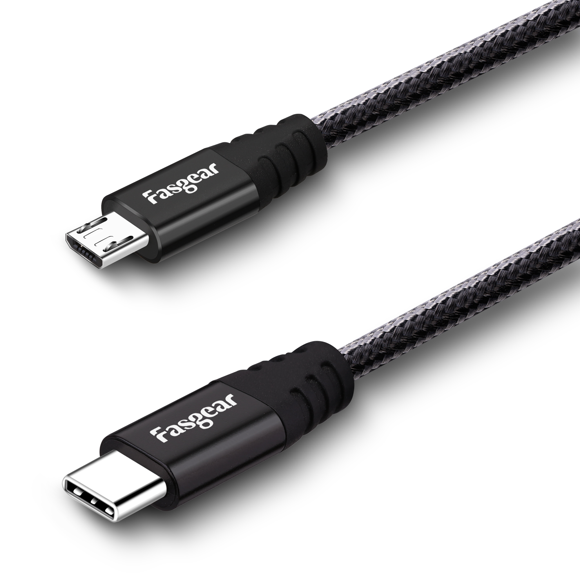 Fasgear USB C Cable 3 Pack 3ft+6ft+10ft Nylon Braided USB Type C Fast Charging Sync Cable Compatible with Moto G6 G7 Galaxy S10 S9 S8 S8 Gray Note 9 Oneplus 7 7pro Sony Xperia XZ Huawei P30 P20
