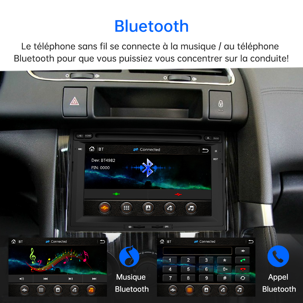 € 176.69 - AWESAFE Autoradio 2 Din pour Peugeot 3008/5008 avec Système  Wince,Lecteur DVD/CD avec Navigation GPS 7 Écran Tactile HD/Commande au  Volant/Mirrorlink/Appel Bluetooth/FM/Vue Arrière de Recul/RDS -  fr.m.awesafe.cn