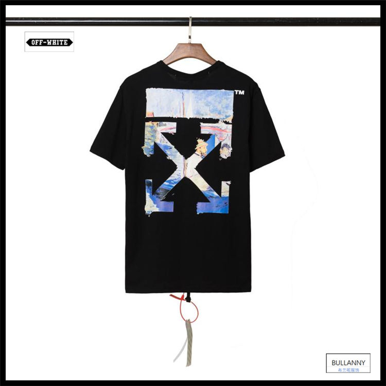 off white oil painting tee