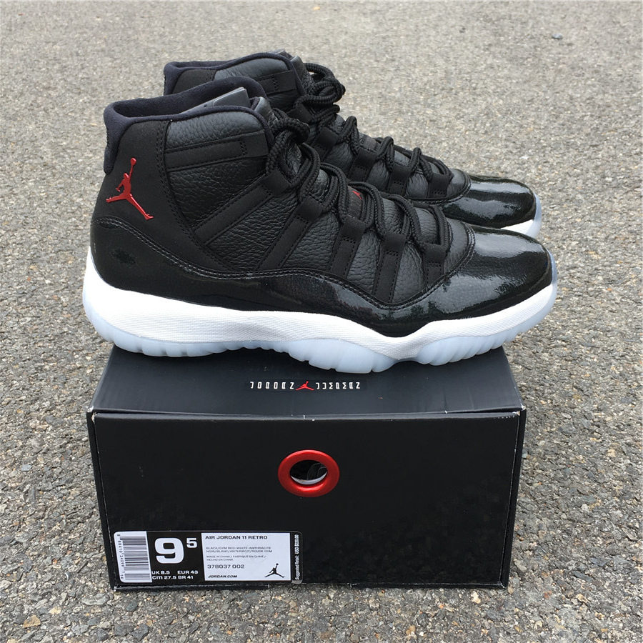 black and red air jordan 11