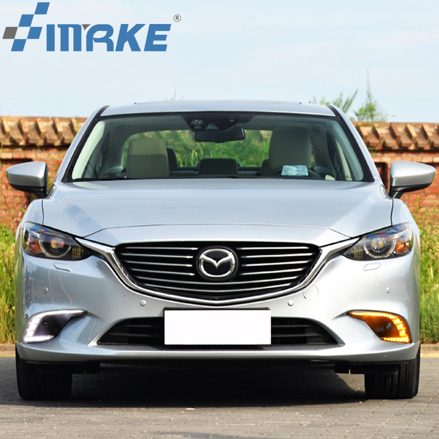 DRL For Mazda 6 Atenza 2016-2018 LED Daytime Running Fog Light With Turn Signal