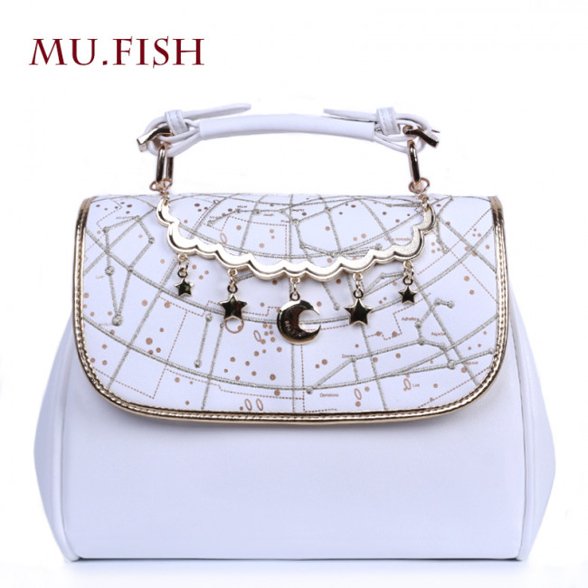 Mu-fish Constellation Prints Lolita Handbag/Shoulder Bag