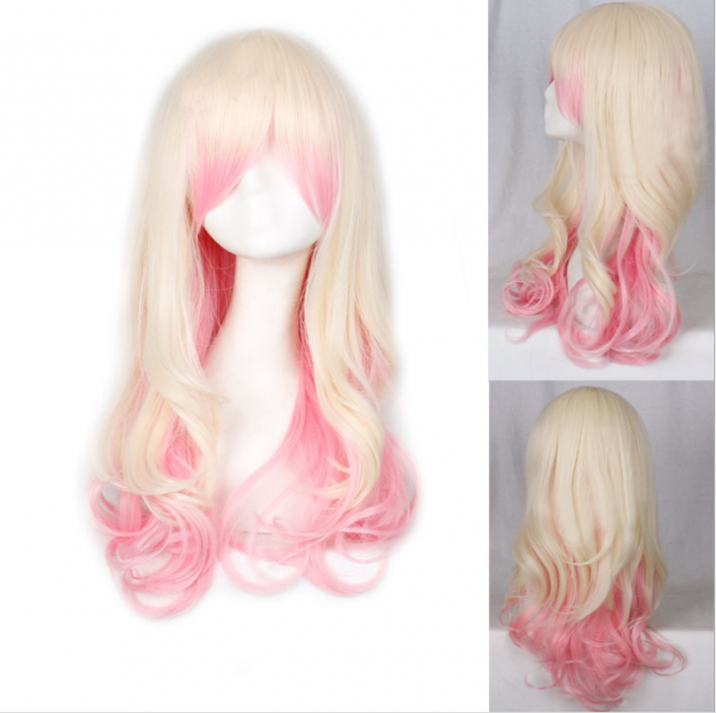 Pink and yellow wig Clearance
