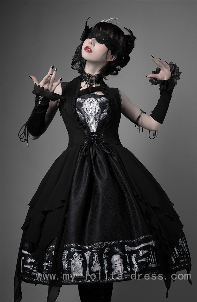 The Tomb of Gabriel~ Gothic Lolita JSK+Vest