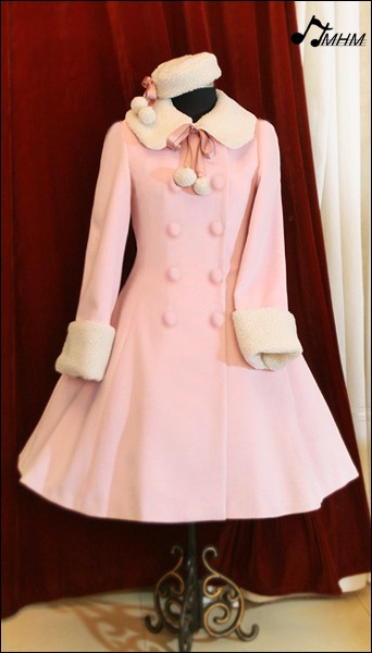 pink winter dress