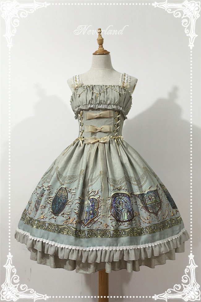 Neverland Lolita ~ Raphael's Singing~ Lolita Normal Waist JSK Dress
