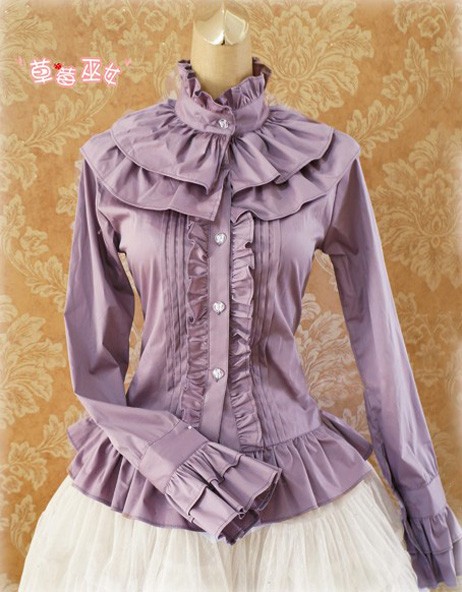 purple dress blouse