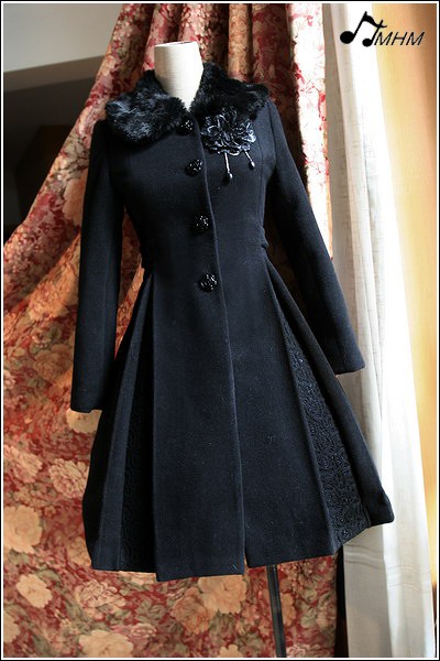 black lace coat