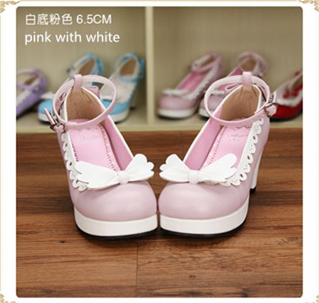 high heels with angel wings
