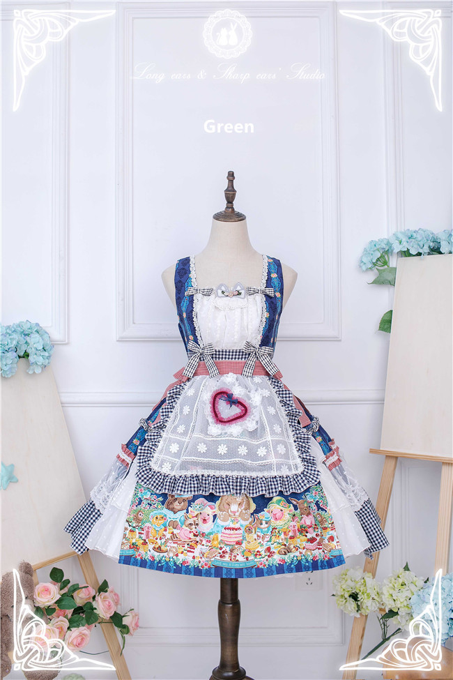 Long Ears & Sharp Ears Lolita ~The Companion In the Forest Lolita JSK Short Version -Ready Made