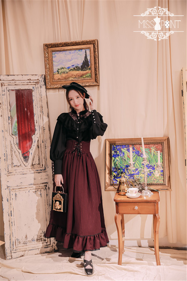 Alpine Maiden~ Vintage Lolita High Waist Skirt -Pre-order