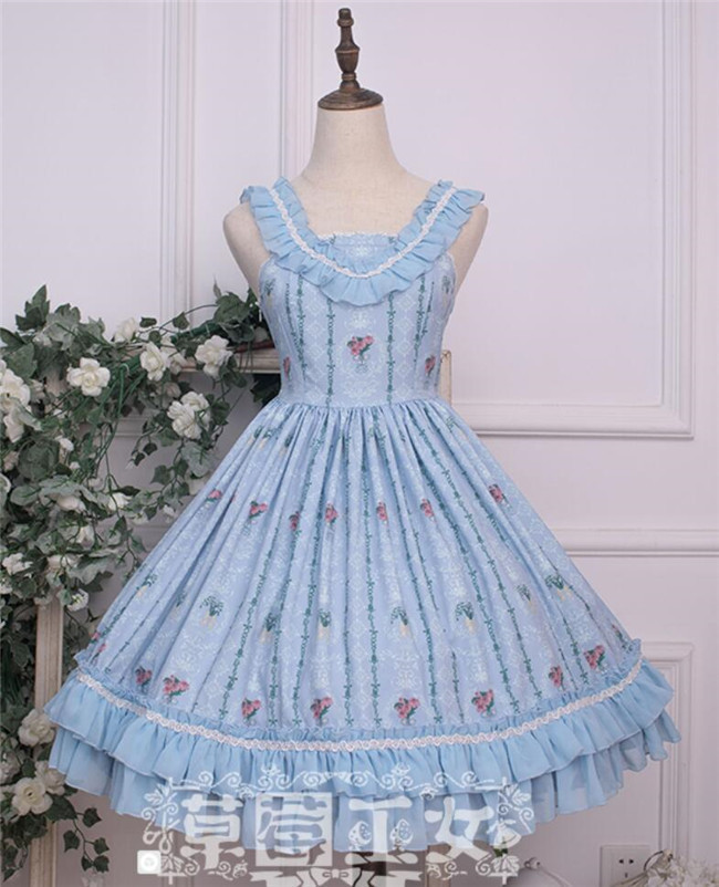 Strawberry Witch~ Flower Walls Lolita JSK
